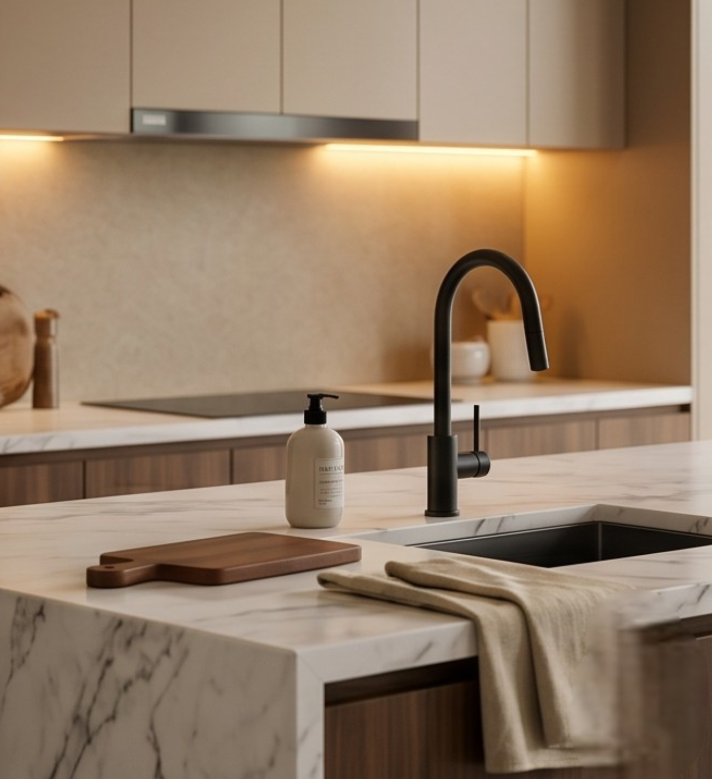 Walnut & Silk Kitchen