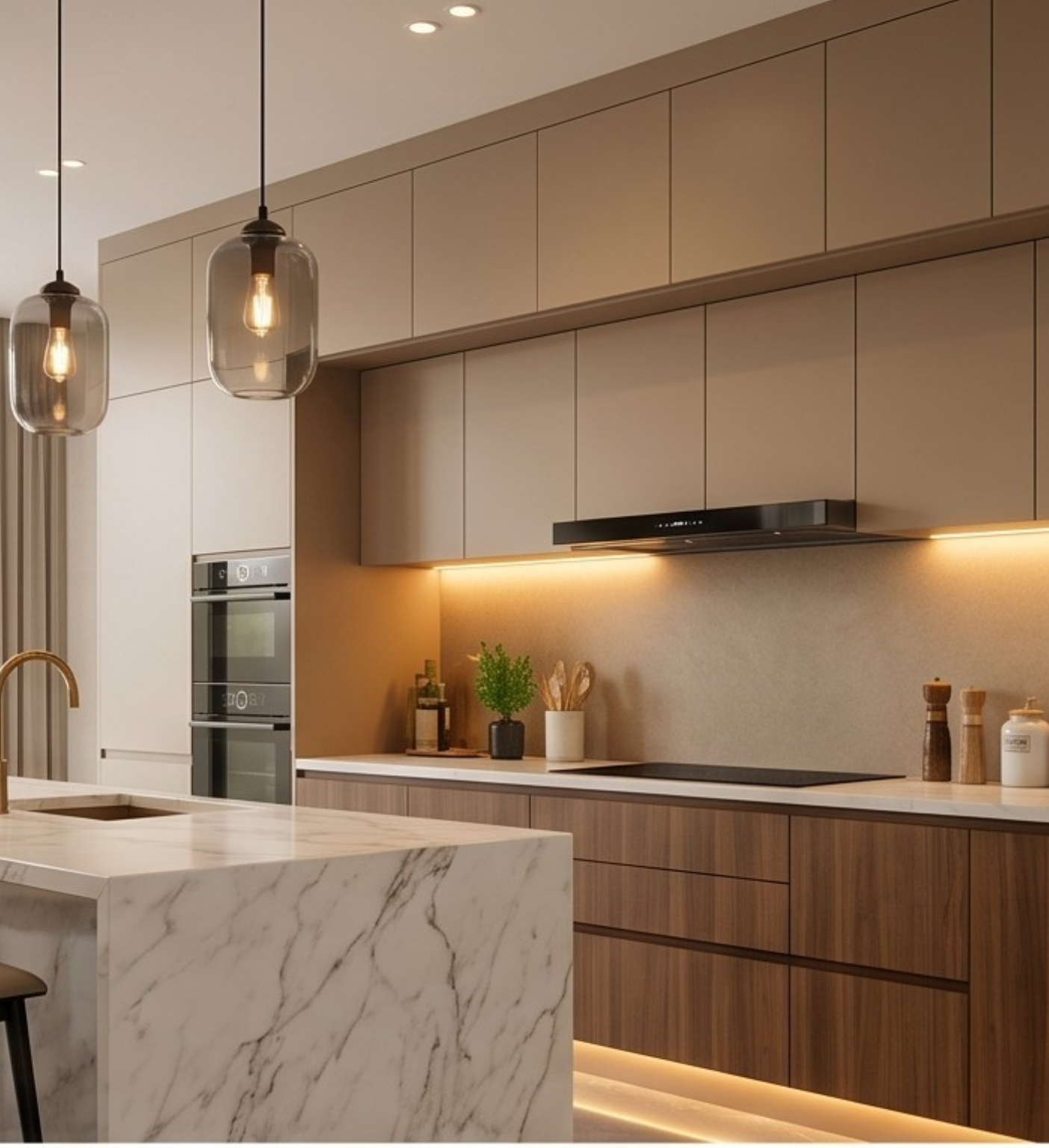 Walnut & Silk Kitchen