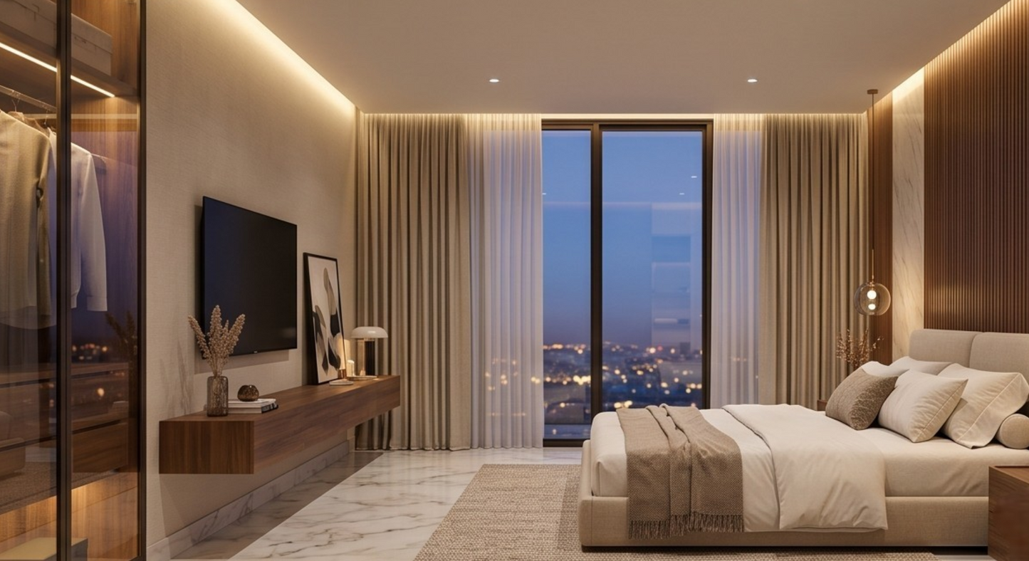 Urban Serenity Master Bedroom