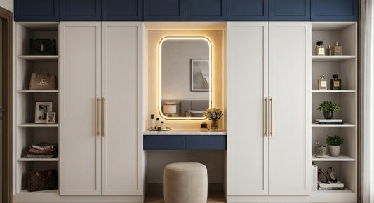 Horizon Dual-Tone Vanity Wardrobe