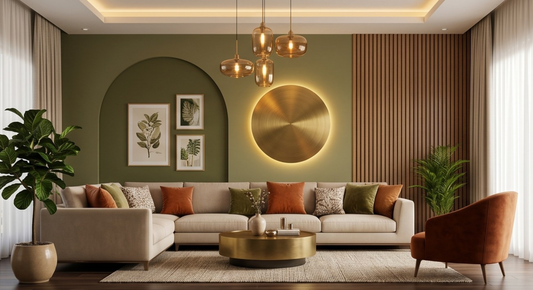 Rust & Gold Harmony Living Room